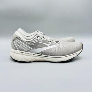 Brooks Shoes Womens 10 Gray Mesh Ghost 14 Running Athletic Sneakers Comfort